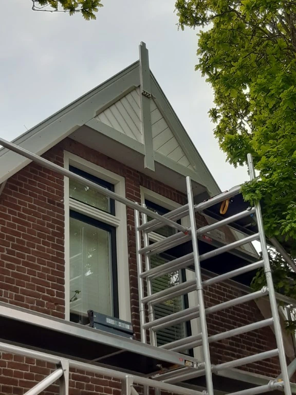 Vernieuwen dakrand in Domburg - work in progress